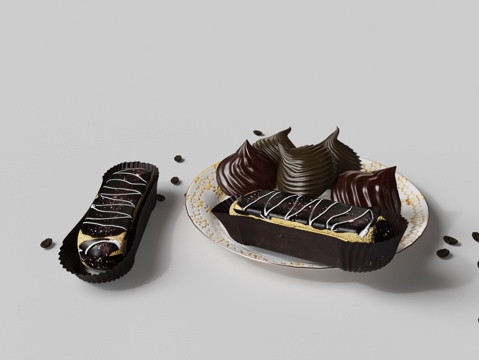  现代糖果巧克力3d模型 