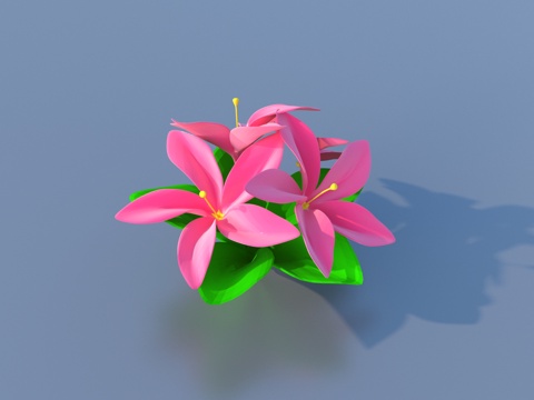  花 卡通花 野花 绿植 花朵3d模型 