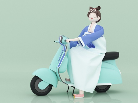  人物 卡通su模型 