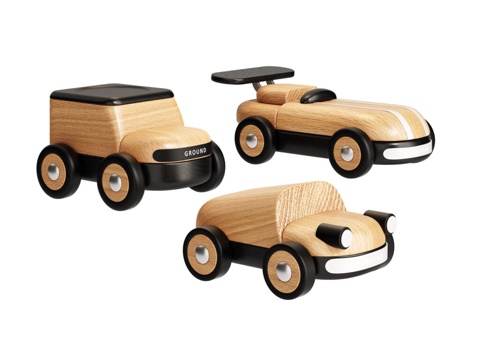  玩具 木制玩具 玩具车3d模型 