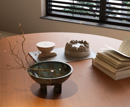  现代摆件 餐桌摆件 意式摆件 现代极简摆件3d模型 