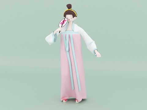  人物 卡通人物su模型 