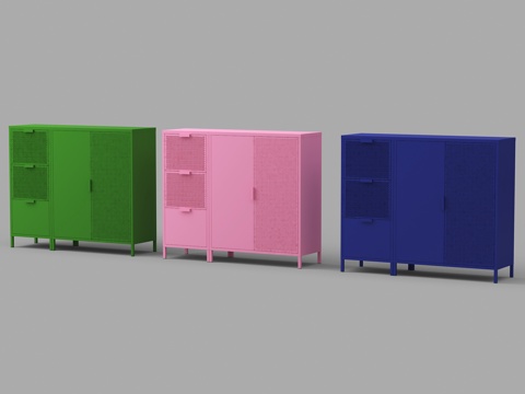  边柜 玄关柜 餐边柜 鞋柜 矮柜3d模型 