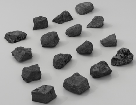  景观石 置石 石头3d模型 
