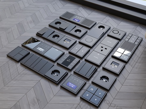  插座 现代插座3d模型 