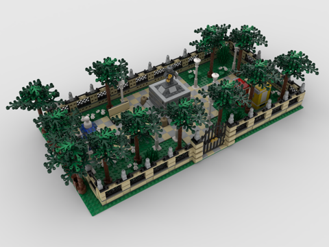  乐高 LEGO 玩具 积木 公园 花园3d模型 