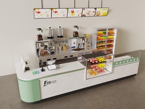  其他餐饮空间 现代饮品店3d模型 