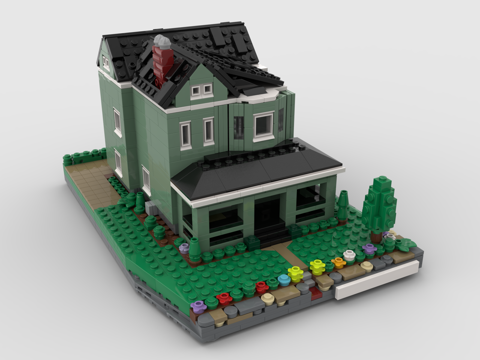  乐高 LEGO 玩具 积木 独栋别墅 建筑 房子 屋子3d模型 