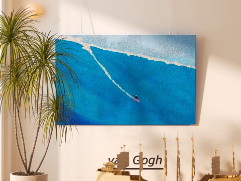  现代装饰摆件 挂画 绿植盆栽3d模型 
