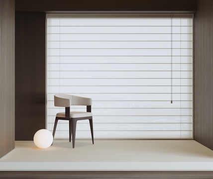  现代家居窗帘3d模型 