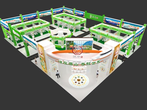  中国眉山展台3D模型3d模型 