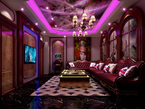  欧式古典KTV包厢3d模型 