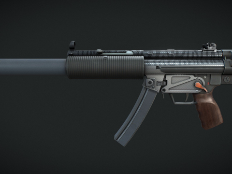  MP5-SD-斯坎布里亚3d模型 