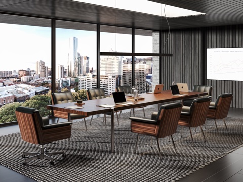  Minotti Daiki会议室 小型会议室 Daiki办公3d模型 