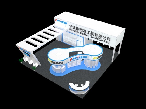  杰杰工具展台3D模型3d模型 