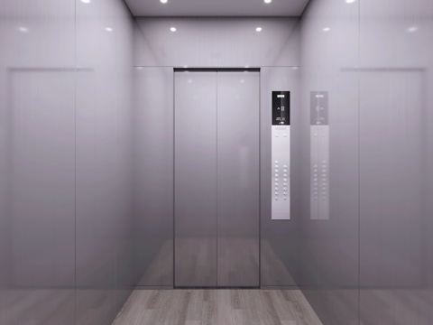  电梯间3d模型 