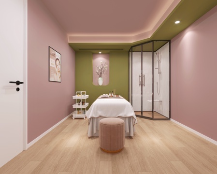  美容SPA包厢3d模型 
