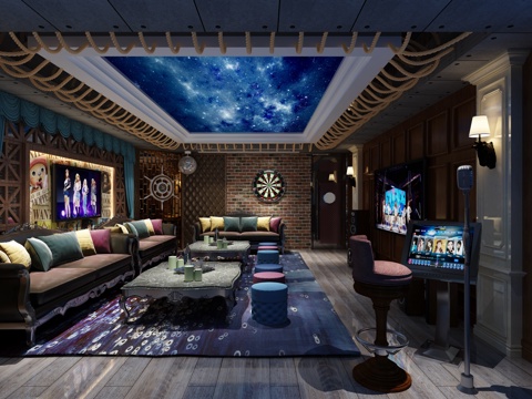  其它KTV梦幻 飞镖3d模型 