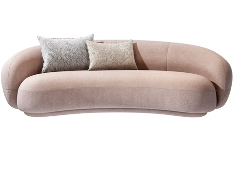  Tacchini 现代沙发 极简沙发 弧形沙发 布艺沙发3d模型 