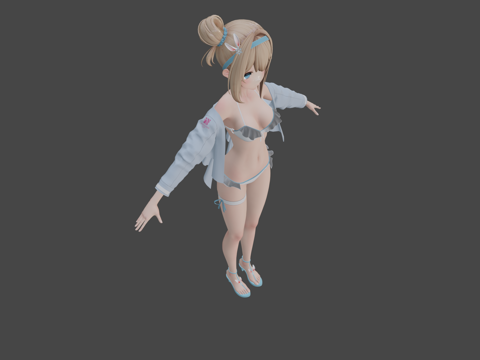  少女前线自由3d模型 