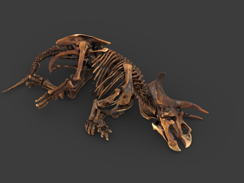  三角龙恐怖沼泽种3d模型 