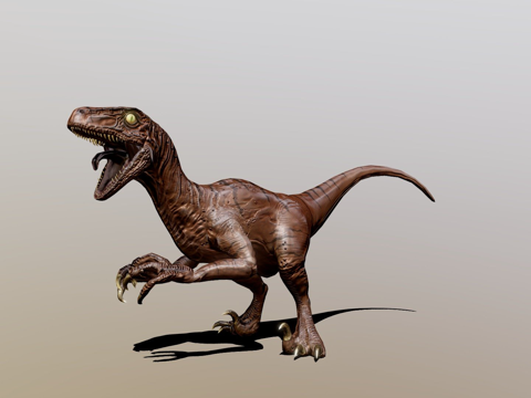  迅猛龙3d模型 