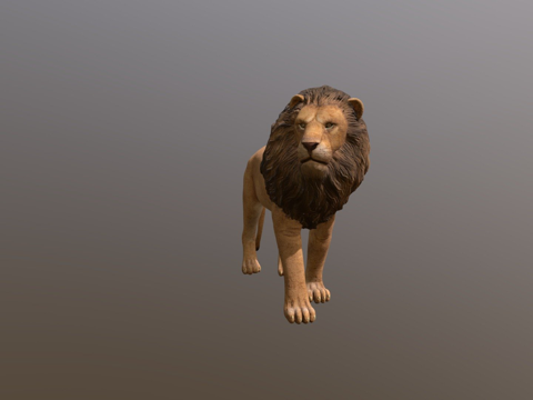  狮子3d模型 
