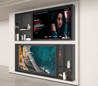  電視背景柜3d模型 