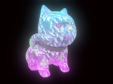  柴犬守护神3d模型 