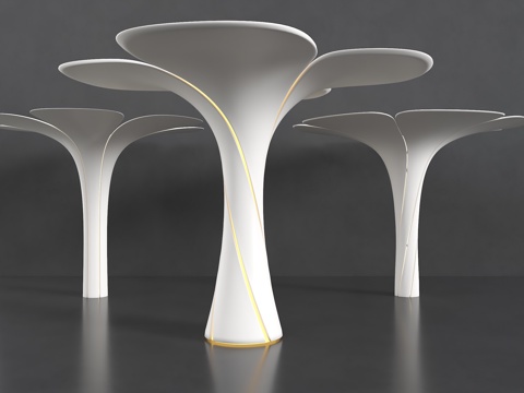  室内装饰柱子 异形创意柱子 花瓣柱子 螺旋柱子 波纹柱子 创su模型 