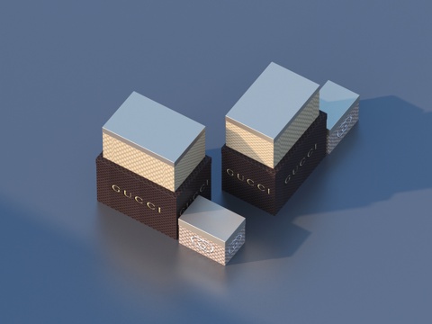  礼物盒 礼盒 包装盒su模型 