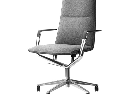  Wilkhahn 现代办公椅 极简办公椅 不锈钢椅 布椅3d模型 