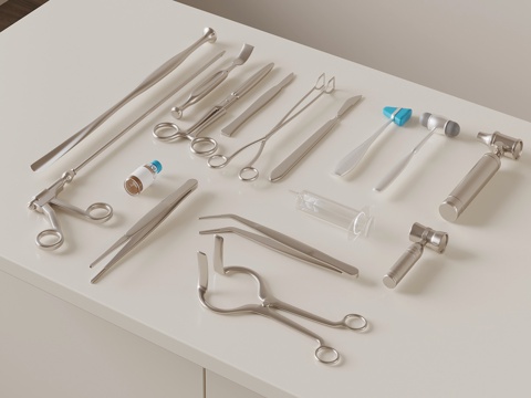  医疗器材 现代医疗用品su模型 