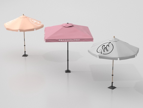  遮阳伞 遮雨伞3d模型 