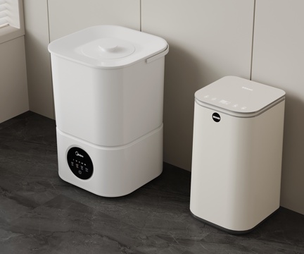  现代洗衣机 小型洗衣机 迷你洗鞋机su模型 