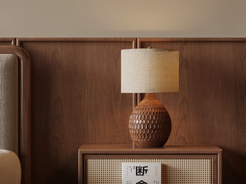  台灯 法式中古风台灯3d模型 