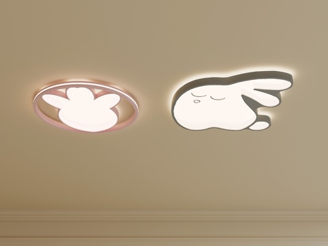  现代吸顶灯 儿童吸顶灯3d模型 