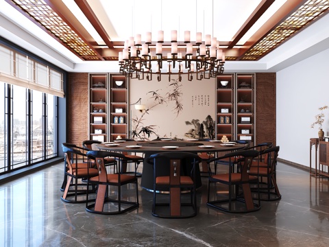  包厢 包间 餐厅包厢 餐饮包间 餐饮包房3d模型 