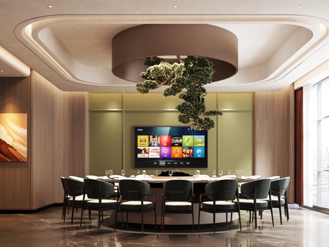  包厢 包间 餐厅包厢 餐饮包间 餐饮包房3d模型 