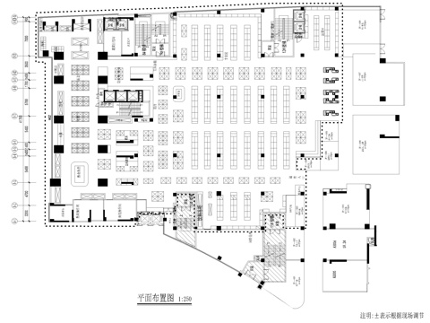  超市設計CAD施工圖cad施工圖 