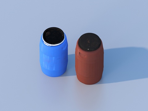  桶 污水桶 废水桶 废液桶su模型 