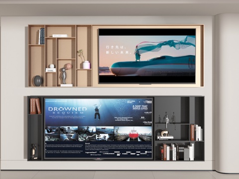  電視柜3d模型 