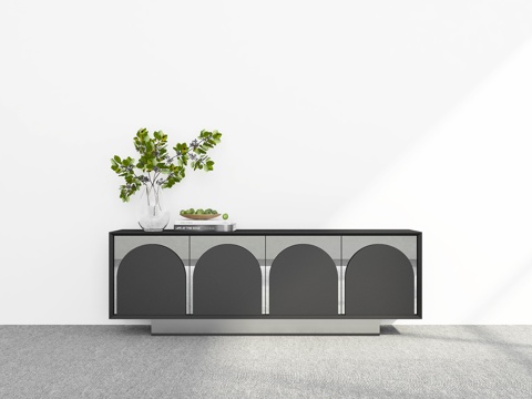  現(xiàn)代電視柜3d模型 