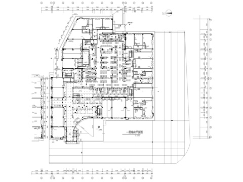  現(xiàn)代大型超市布局平面圖cad施工圖 