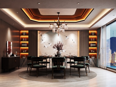  包厢 包间 餐厅包厢 餐饮包间 餐饮包房3d模型 