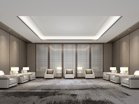  贵宾接待室3d模型 