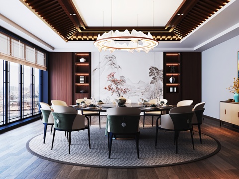  包厢 包间 餐厅包厢 餐饮包间 餐饮包房3d模型 