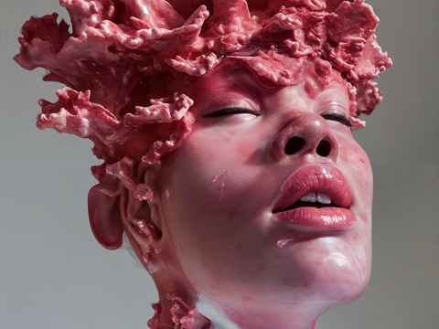 现代雕塑摆件 现代抽象人物雕饰 抽象雕塑 异形雕塑3d模型