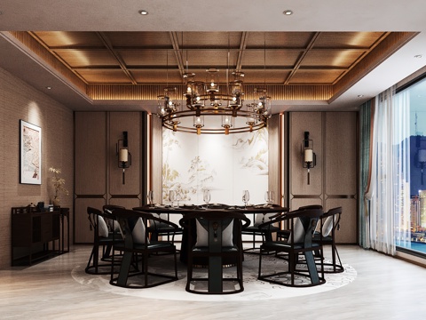  包厢 包间 餐厅包厢 餐饮包间 餐饮包房3d模型 
