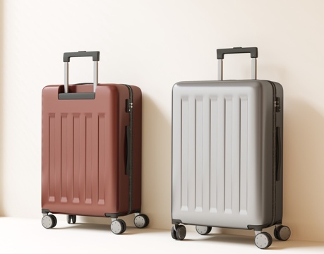  行李箱 旅行箱 拉杆箱 箱包 密码箱 箱子su模型 